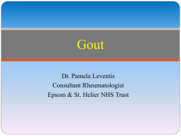 Gout – easy to misdiagnose