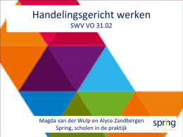 Presentatie SWV vo 31.02 18 november 2014