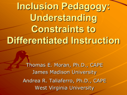 Inclusion Pedagogy PowerPoint