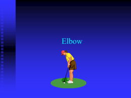 Pathologies of the Elbow