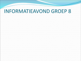 Informatie groep 8 2014-2015