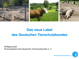 Das neue Label des Deutschen Tierschutzbundes e.V. [ppt