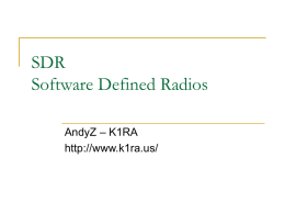 Software Defined Radio presentation