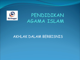 Materi 9 - ESA233-Pendidikan Agama Islam