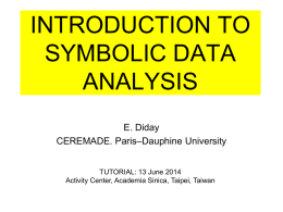 Symbolic data analysis of complex data