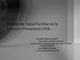 Salud Familiar en AP Chilena Fernando Poblete 10 Enero 2011