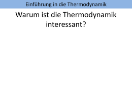 Warum interessant - Chemieunterricht.ch