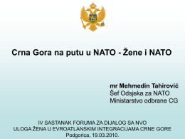 NATO - Vlada Crne Gore