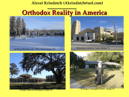 Orthodox Reality in America - Hartford Institute for Religion Research
