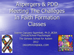 Aspergers & PDD