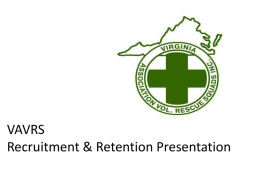 Slide 1 - Virginia Association of Volunteer Rescue Squads