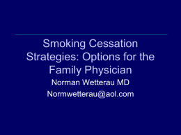 Smoking Cessation Strategies - New York State Academy of Family