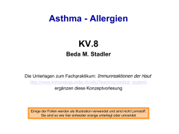 Asthma - Allergien