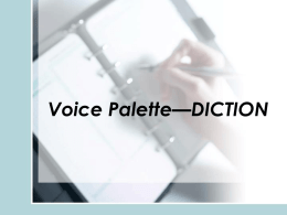VP1 Diction Lessons 1-5