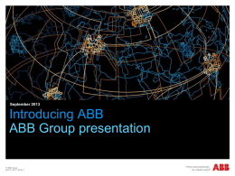 ABB Group presentation_March 2012