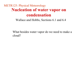 Lecture 11: CCN - Department of Meteorology and Climate Science