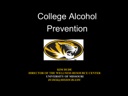 College Alcohol Prevention