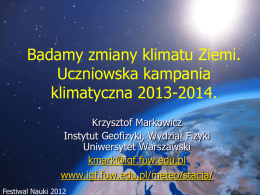 Festiwal2012 - Instytut Geofizyki