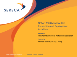 NFPA 1730 Overview: Fire Prevention and Deployment