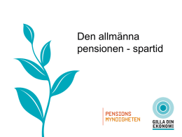PowerPointmall, svensk - Pensionsmyndigheten