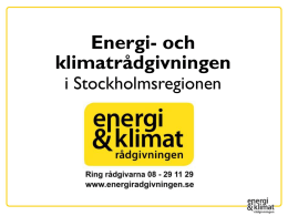 Klimatsmart belysning Kerstin Lundvik