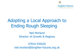 Adopting a Local Approach to Ending Rough Sleeping