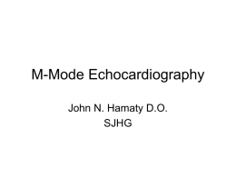 M-Mode Echocardiography