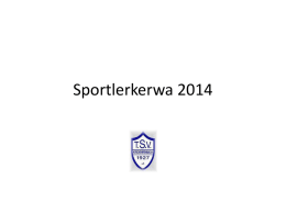Sportlerkerwa 2014 - TSV Kirchehrenbach