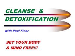 Cleans and Detoxify for Maximum Health