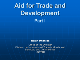 Aid For Trade part I