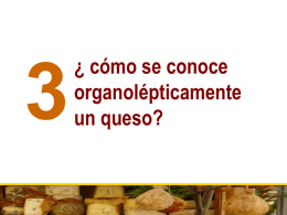 cómo se conoce organolépticamente un queso?