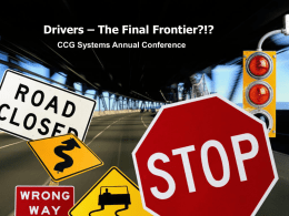 (FA) Drivers – The Final Frontier: How to Modify Driver Behavior