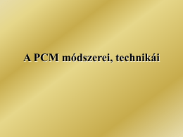 A PCM módszerei, technikái