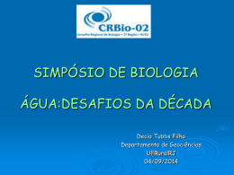 SIMPÓSIO DE BIOLOGIA DESAFIOS DA DÉCADA - CRBio-02