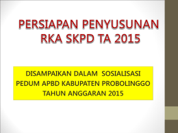 Pedum APBD - DPKD Probolinggo Kabupaten