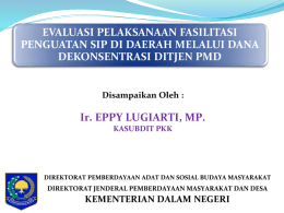 Evaluasi Dekon SIP - Badan Pemberdayaan Masyarakat Banda Aceh