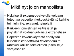Heinolan paperiton kokousk&auml;yt&auml;nt&ouml;