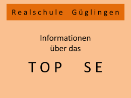 TOP_SE_Info - Realschule Güglingen