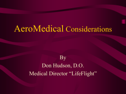 Aeromedical Considerations