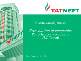 (JSC Nizhnekamskshina & Nizhnekamsk Truck Tires Plant Ltd