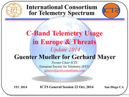 C-Band Telemetry Usage in Europe & Threats