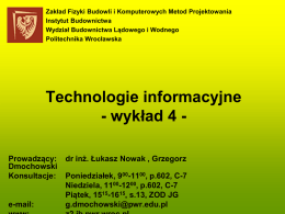 TI - wykład 4 - Politechnika Wrocławska