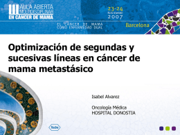 Diapositiva 1 - Cancer de Mama