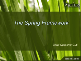 The Spring Framework - Introduction to Lightweight