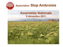 stop-ambroisie - Comité parlementaire de suivi du risque