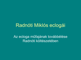 Radnóti Miklós eclogái