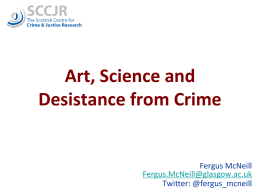 Art, Science and Desistance