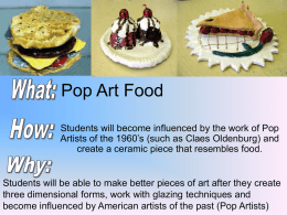Pop Art Food - SharpSchool