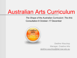 Australian Arts Curriculum