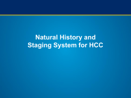 Staging systems for HCC